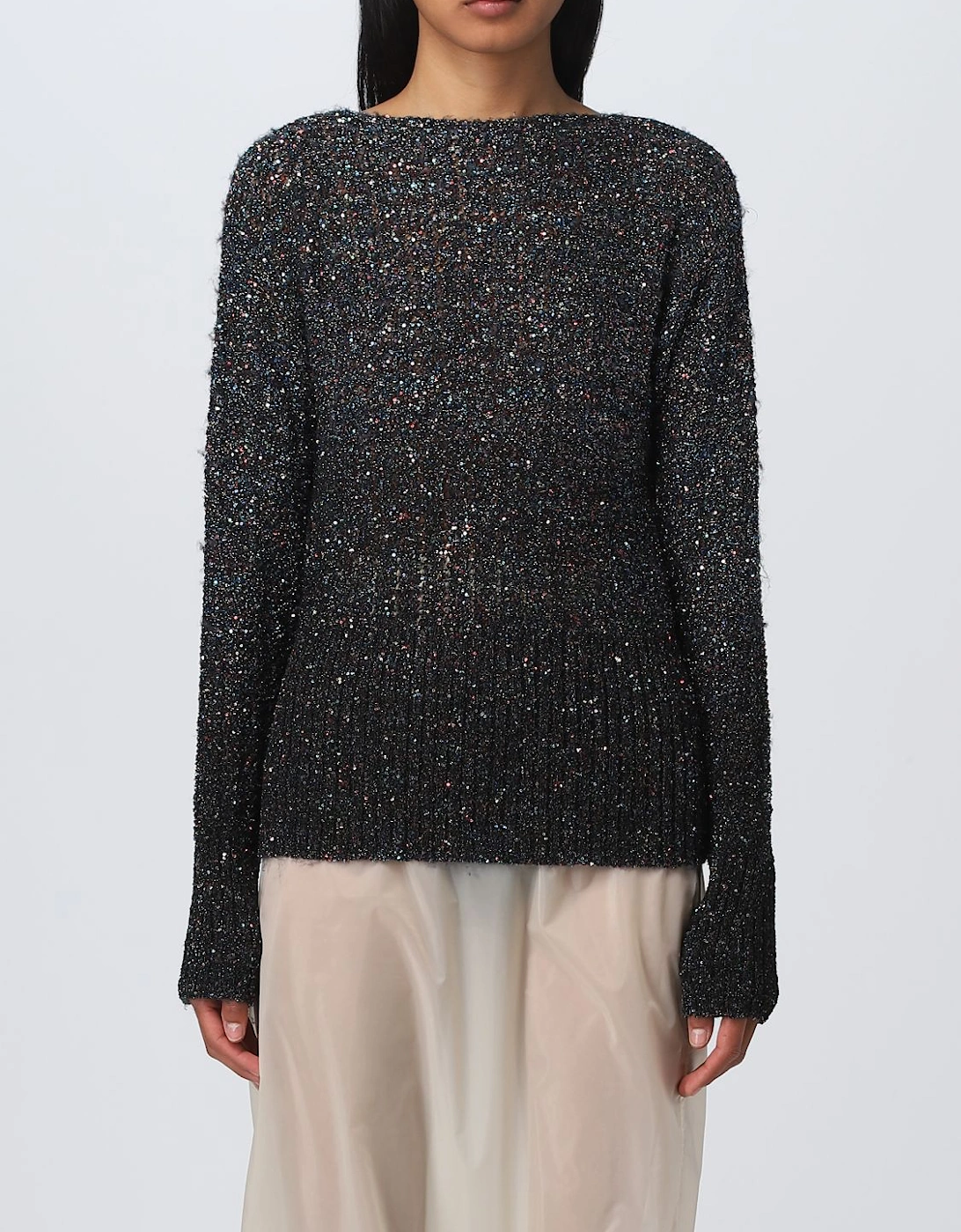 Sequin Knit Boat Neck Pullover, 6 of 5