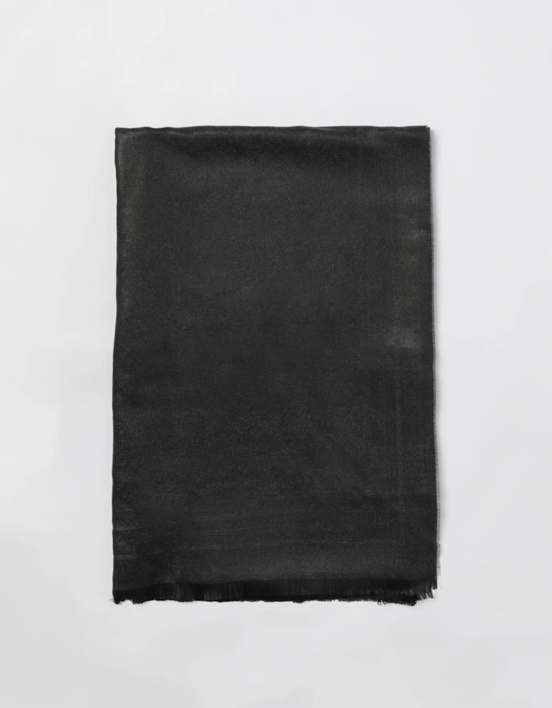 Luxurious Square Scarf Fringe Detail