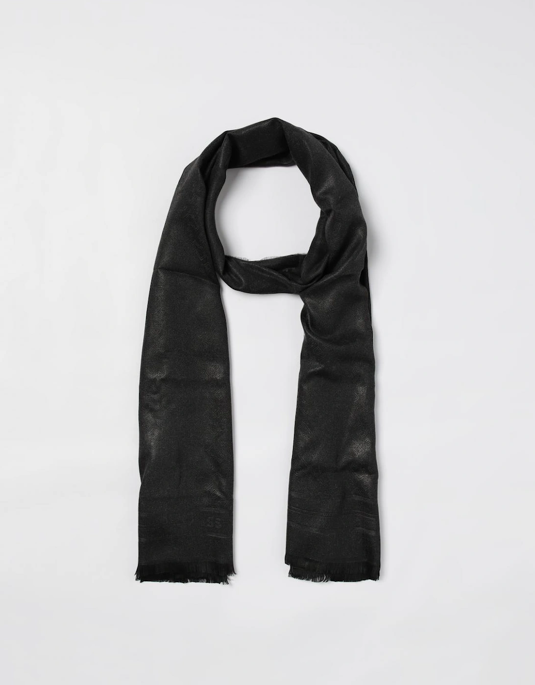 Luxurious Square Scarf Fringe Detail