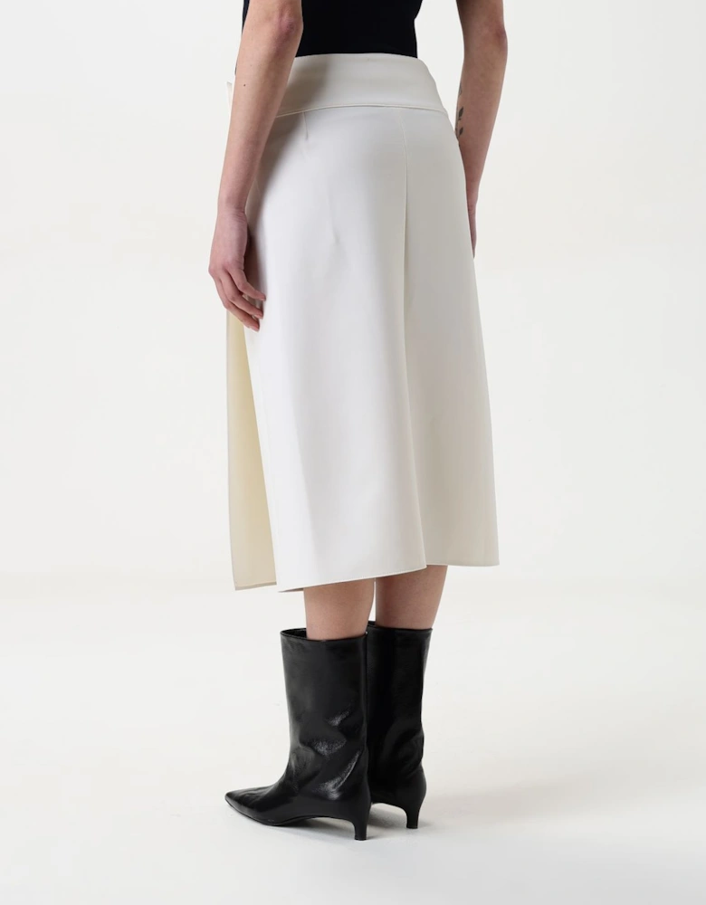 Midi Skirt Side Slit Detail