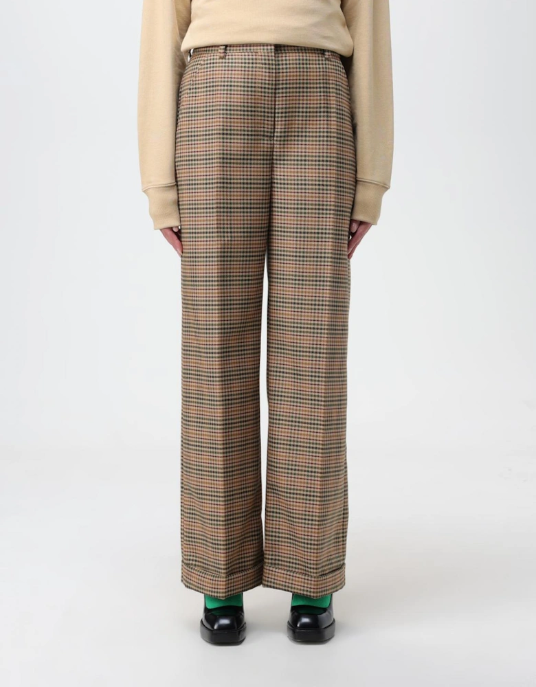 Wide Leg Plaid Pants
