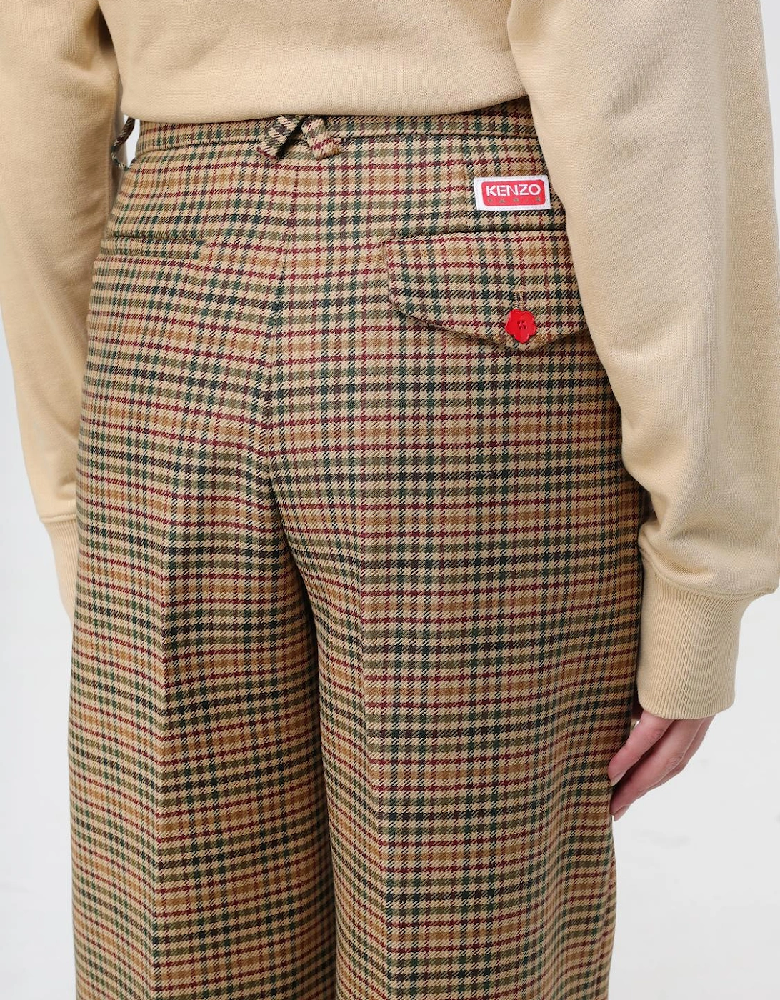 Wide Leg Plaid Pants