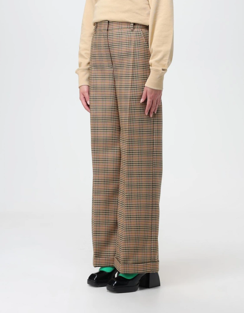 Wide Leg Plaid Pants