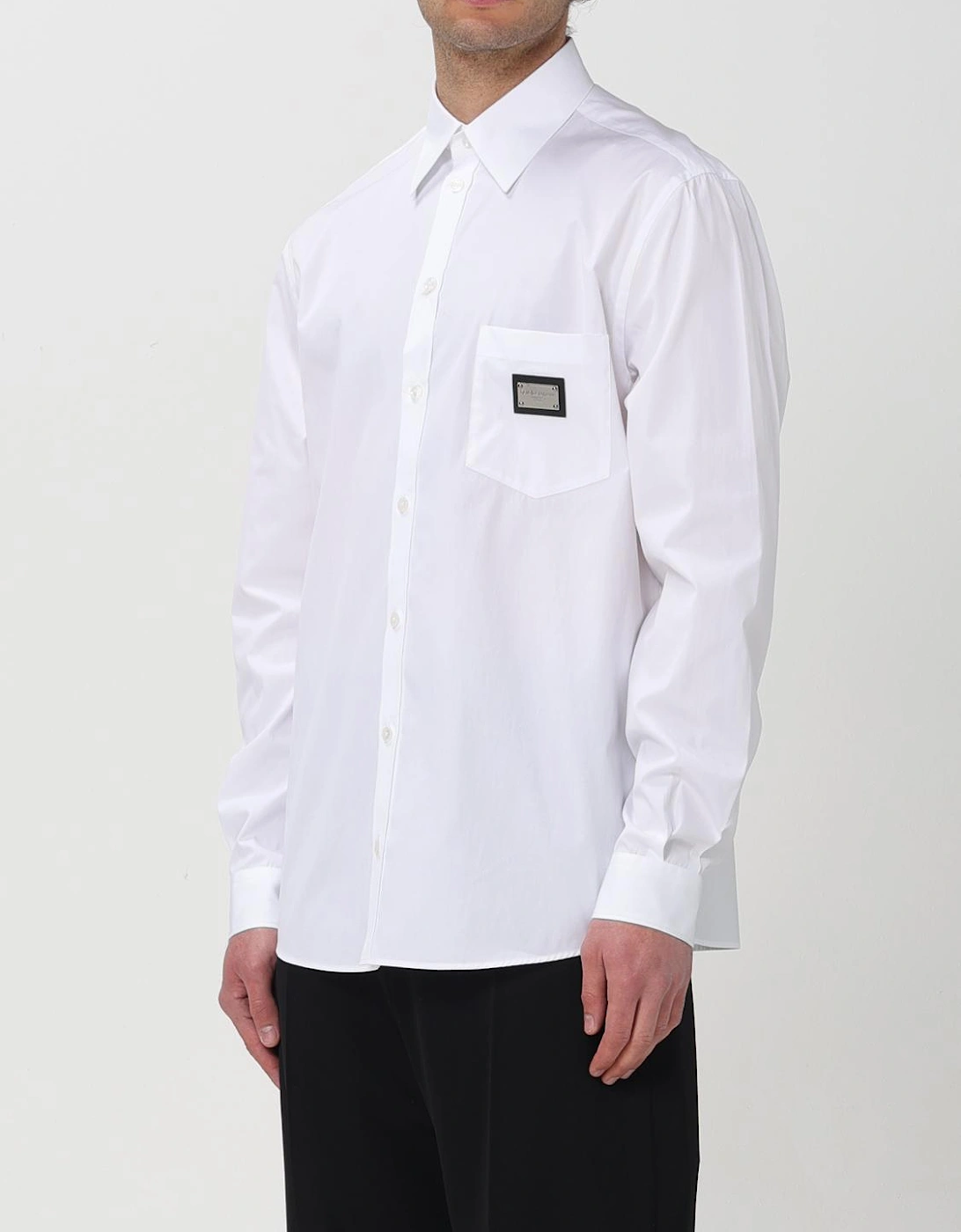 Classic Poplin Shirt Logo Patch