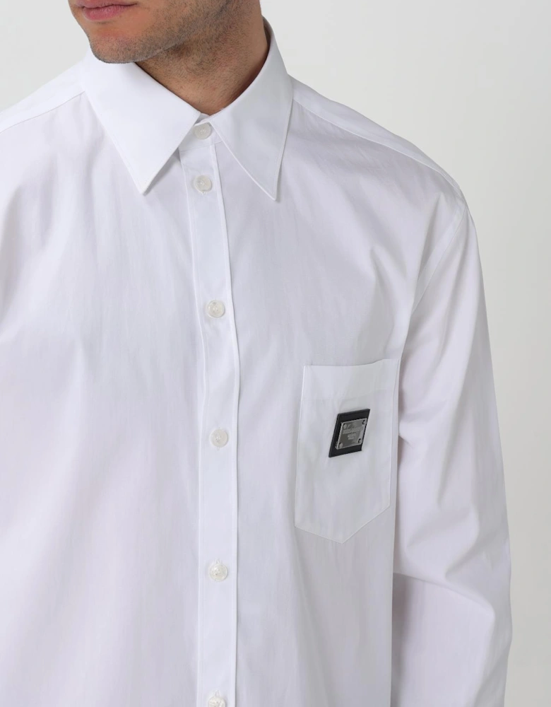 Classic Poplin Shirt Logo Patch