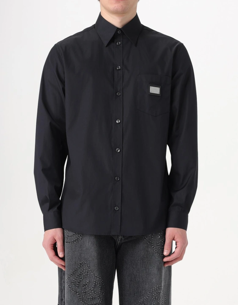 Classic Poplin Shirt Logo Patch