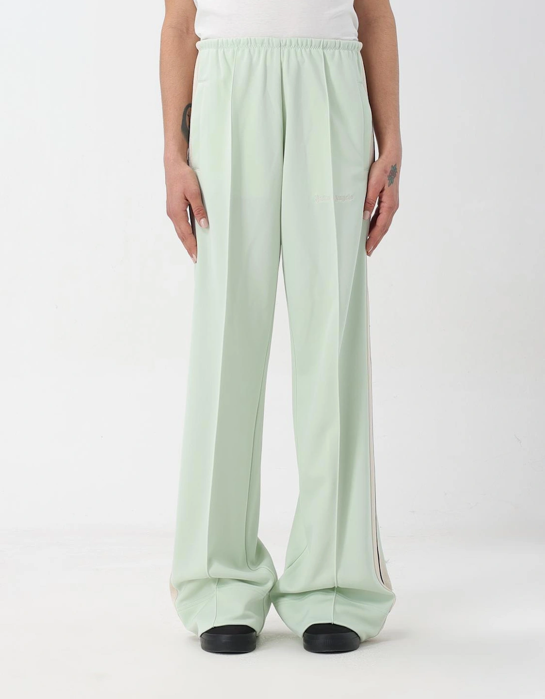 Wide Leg Pants with Side Stripes