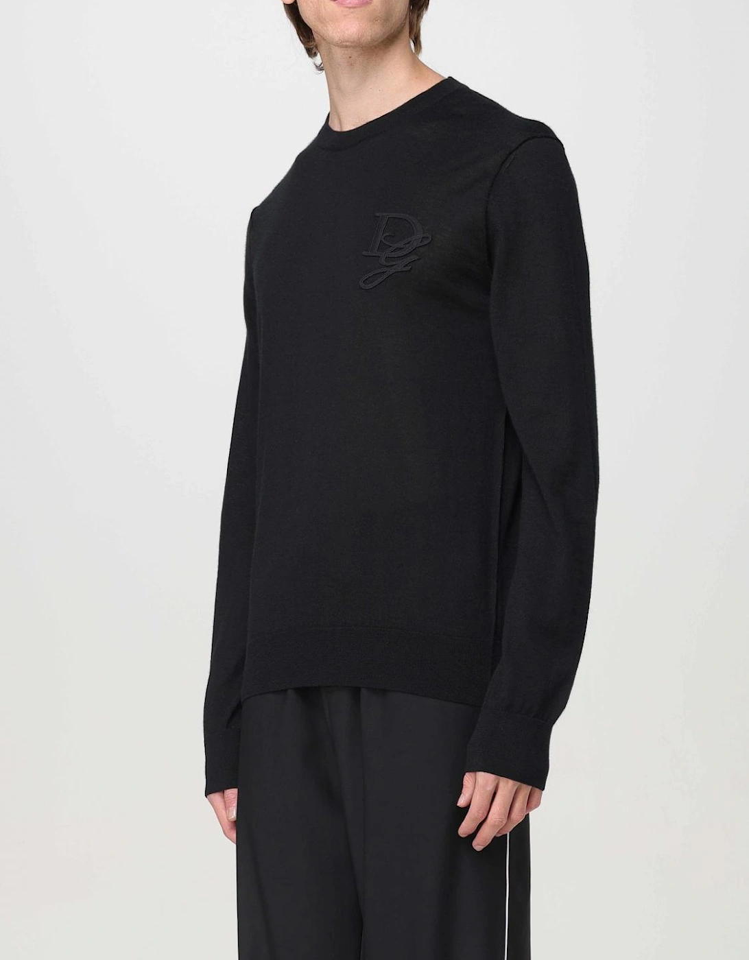 Merino Wool Knit Crew Neck Sweater