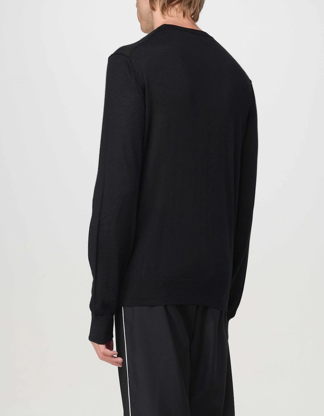 Merino Wool Knit Crew Neck Sweater