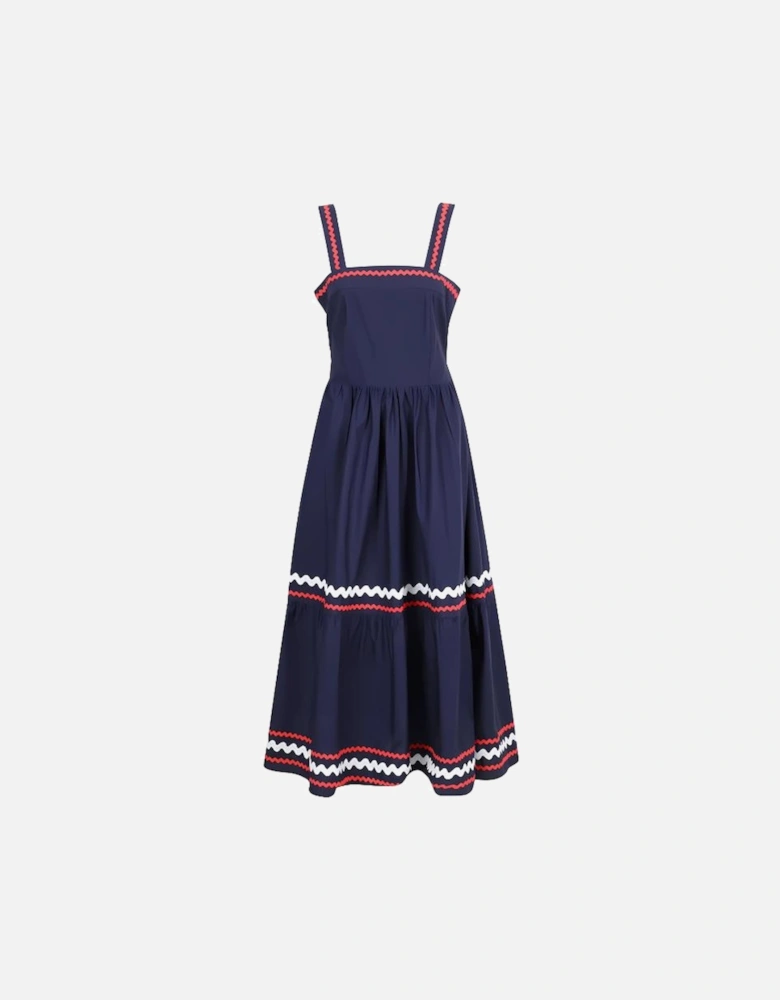 Apron Navy Maxi Dress