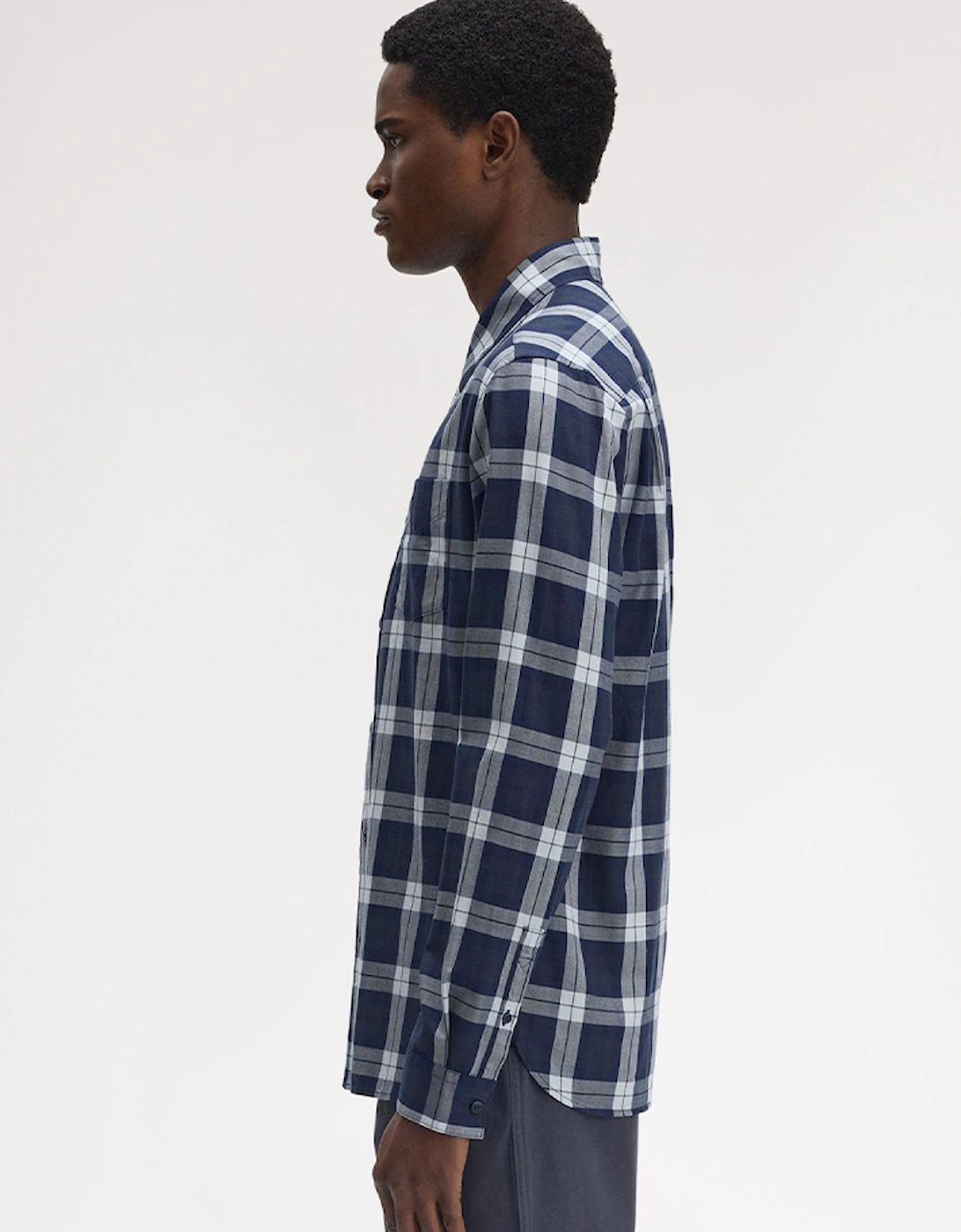 Fred Perry Unisex Tartan Twill Shirt - Medium - Image 2