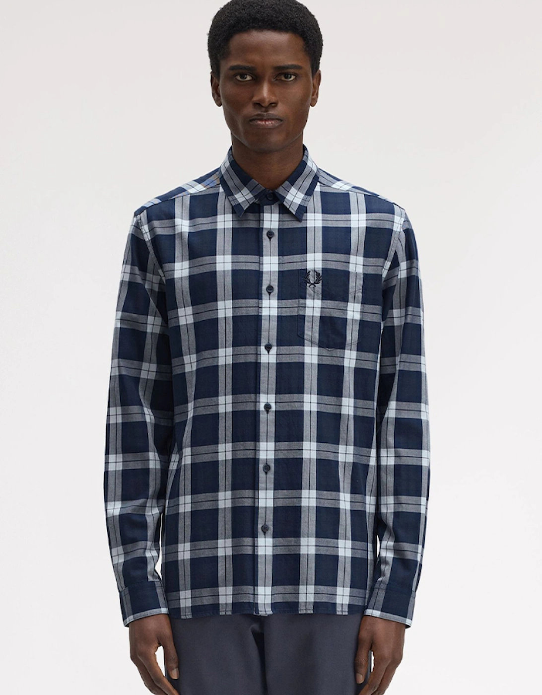 Fred Perry Men's Tartan Twill Shirt  42/Regular Xl