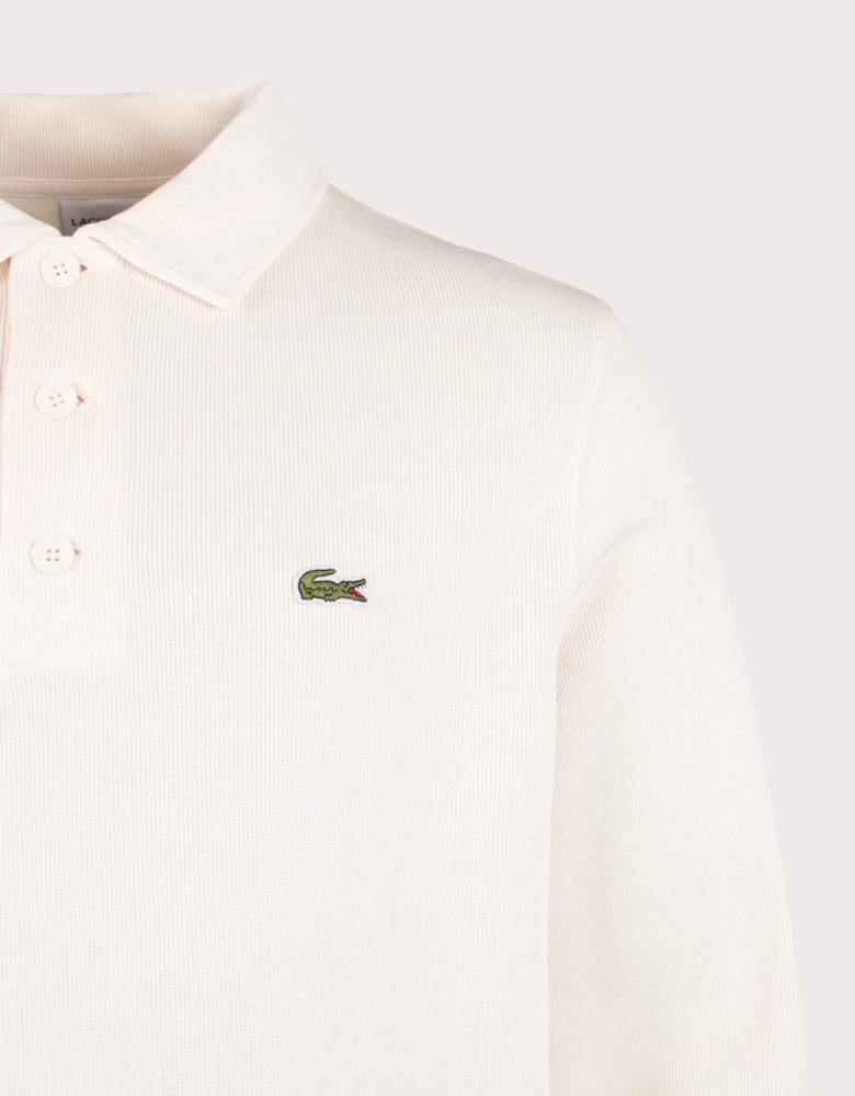 Classic Fit Ribbed Polo Shirt