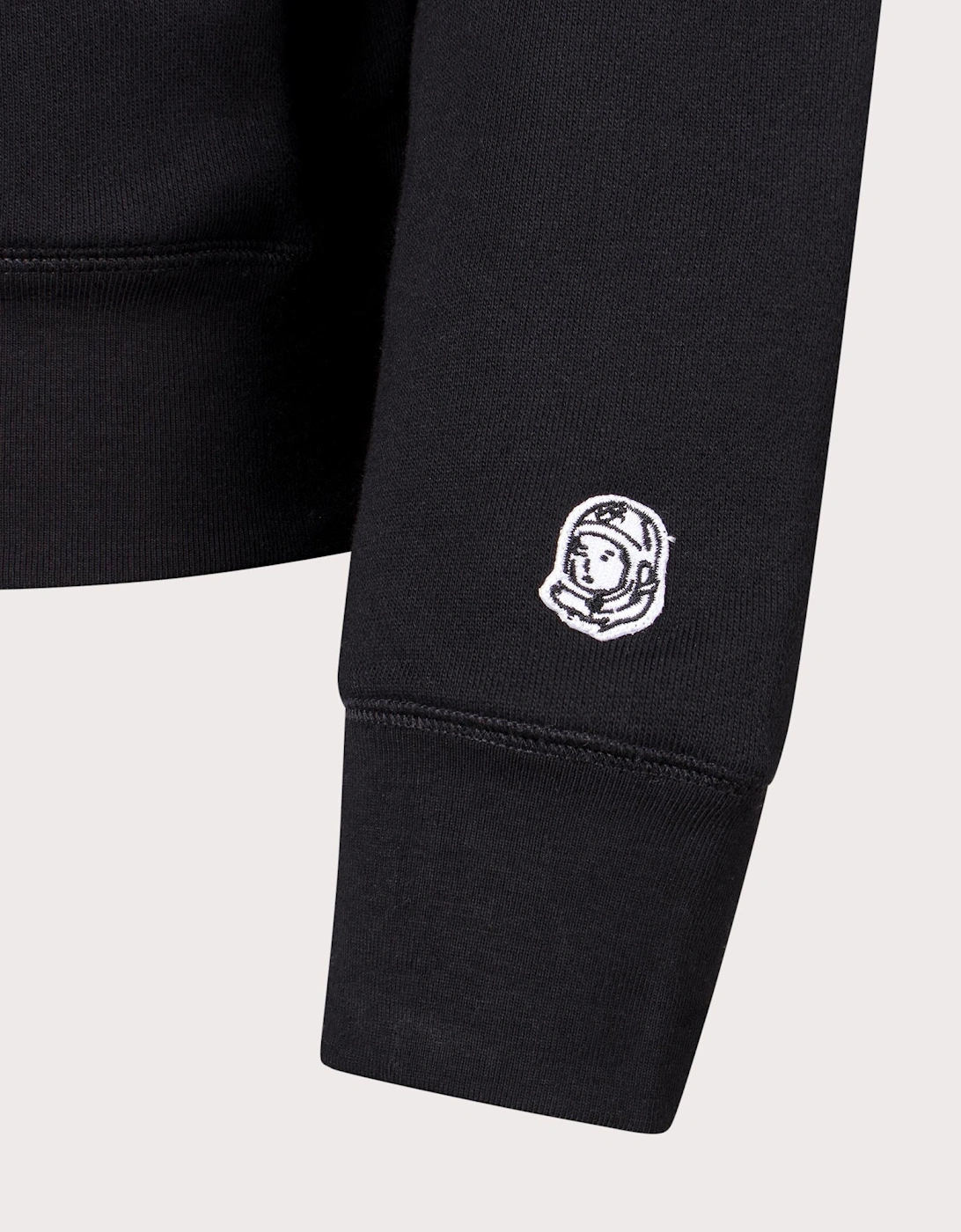 Woven Patch Quarter Zip Sweatshirt
