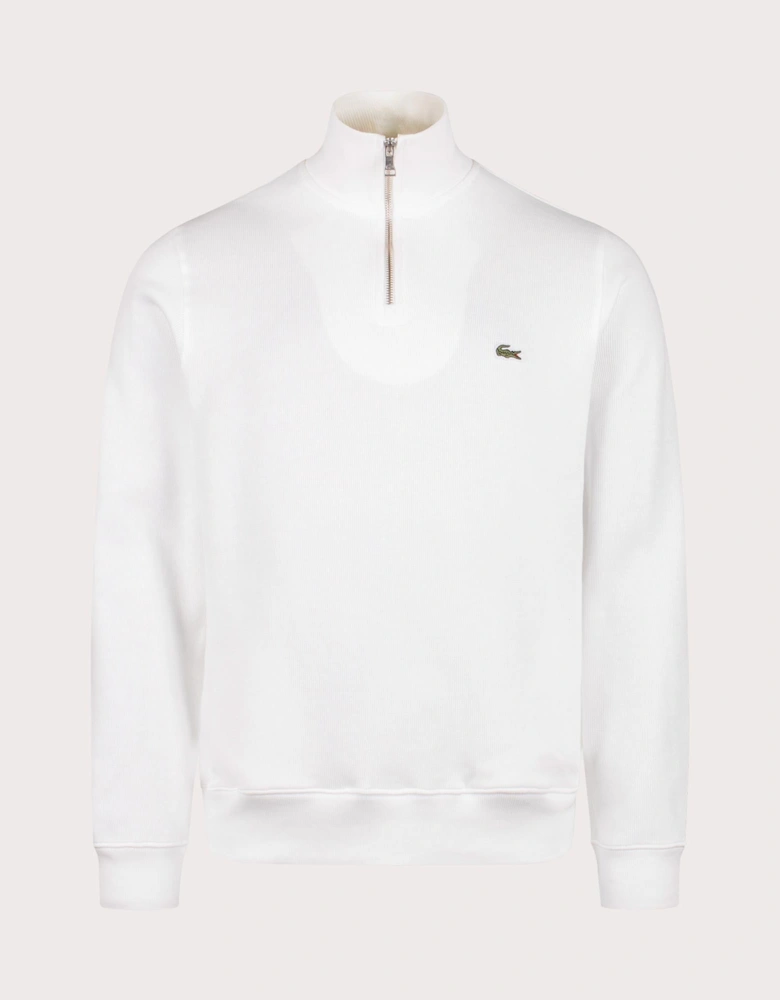 Quarter Zip Croc Logo Sweatshirt