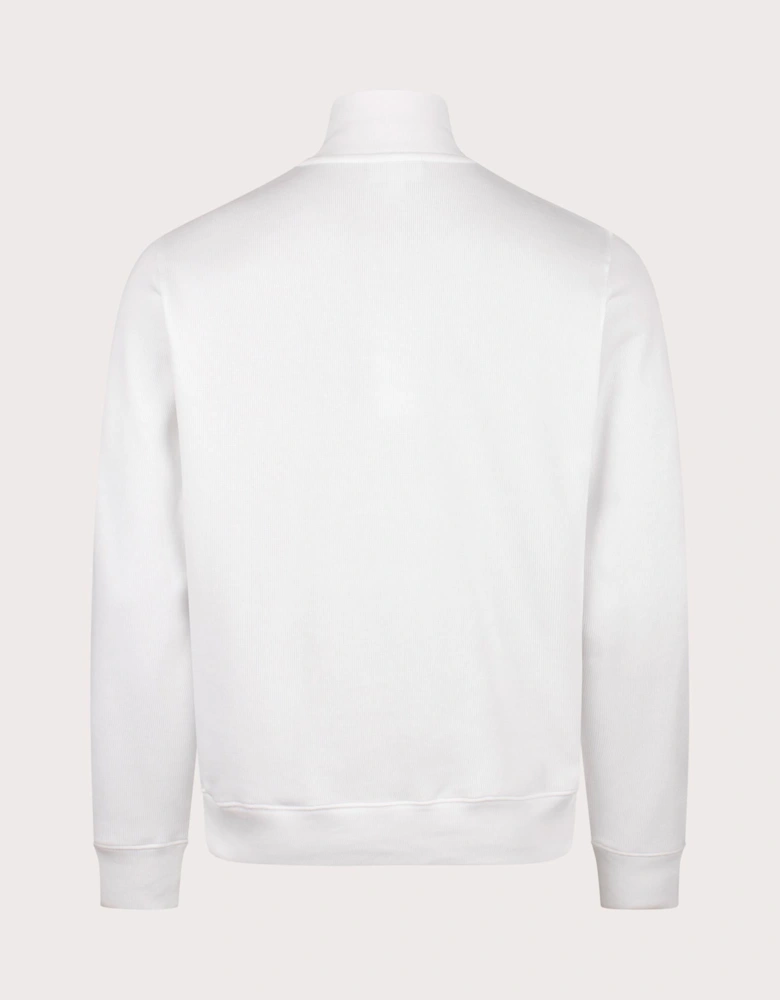Quarter Zip Croc Logo Sweatshirt