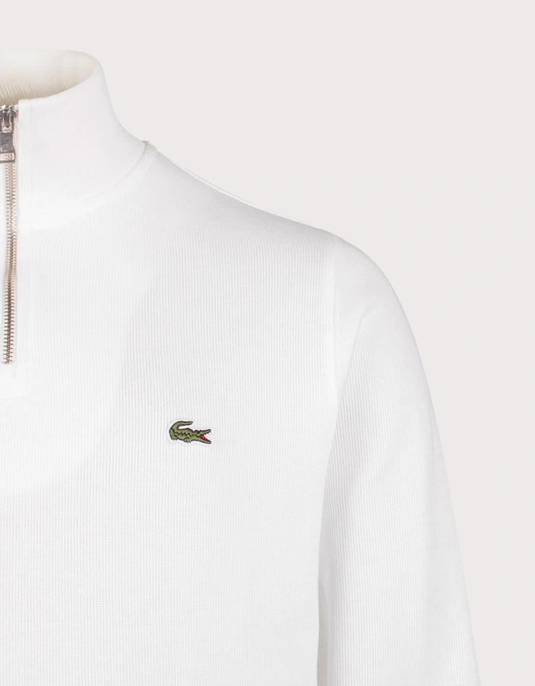 Quarter Zip Croc Logo Sweatshirt