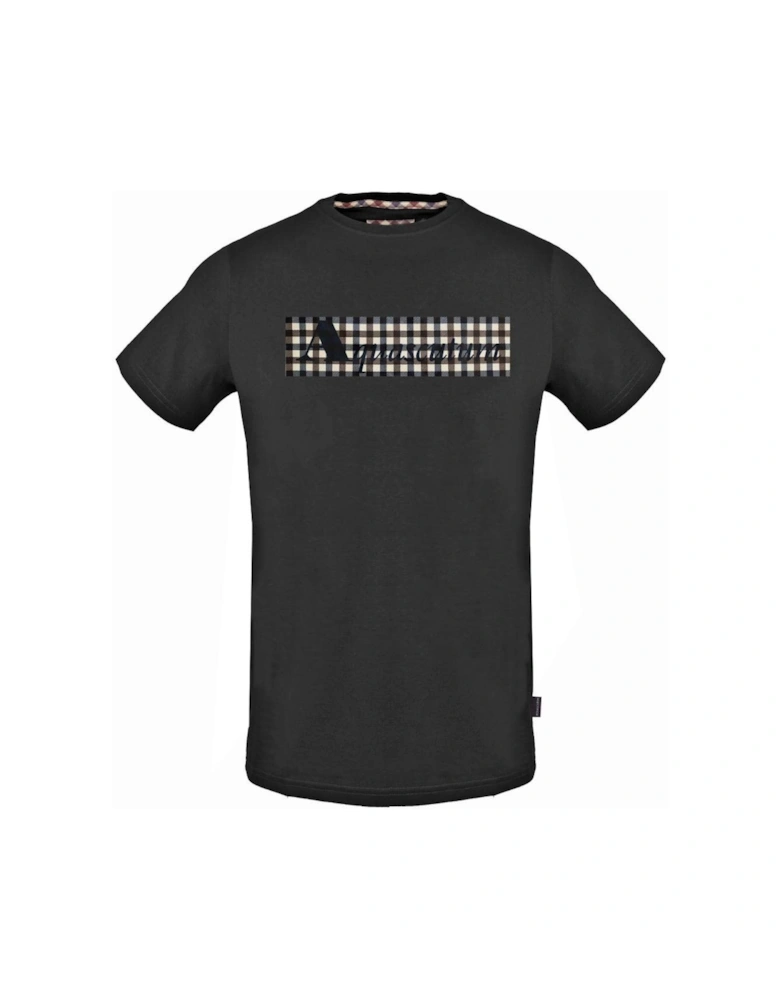 Check Box Logo Black T-Shirt