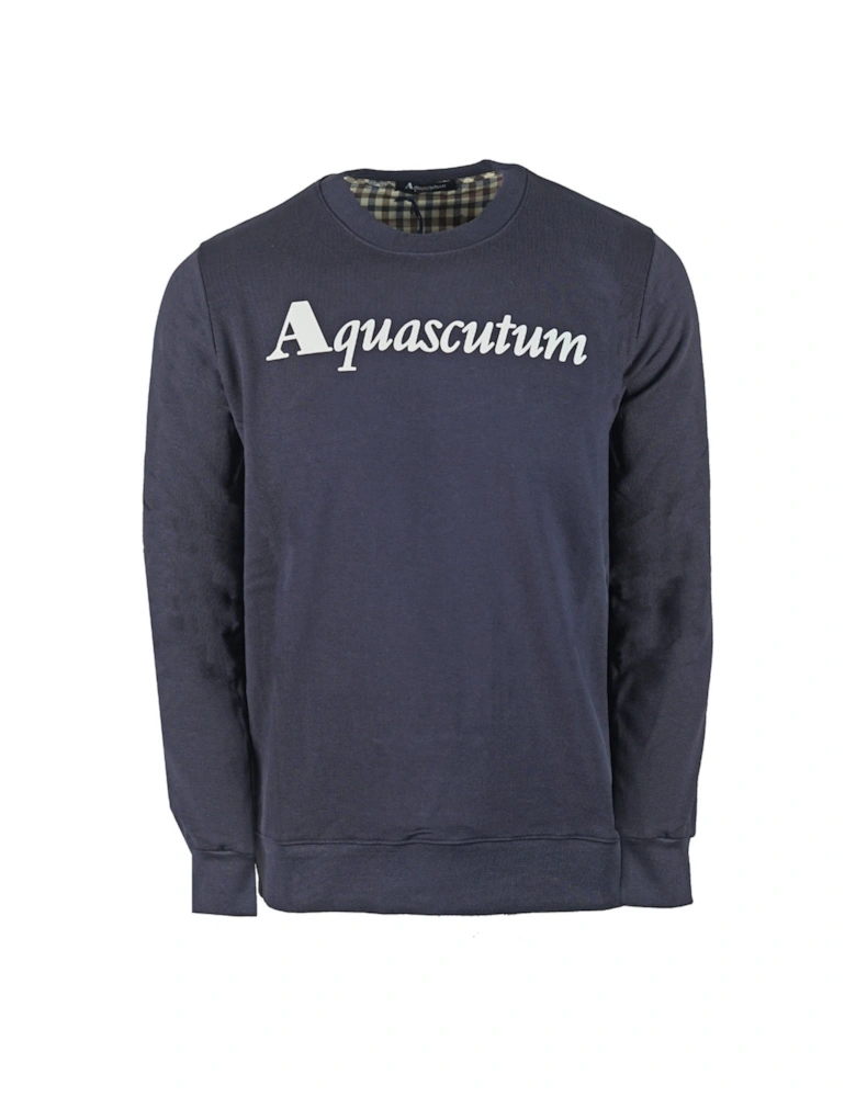 Box Logo Navy Sweatshirt