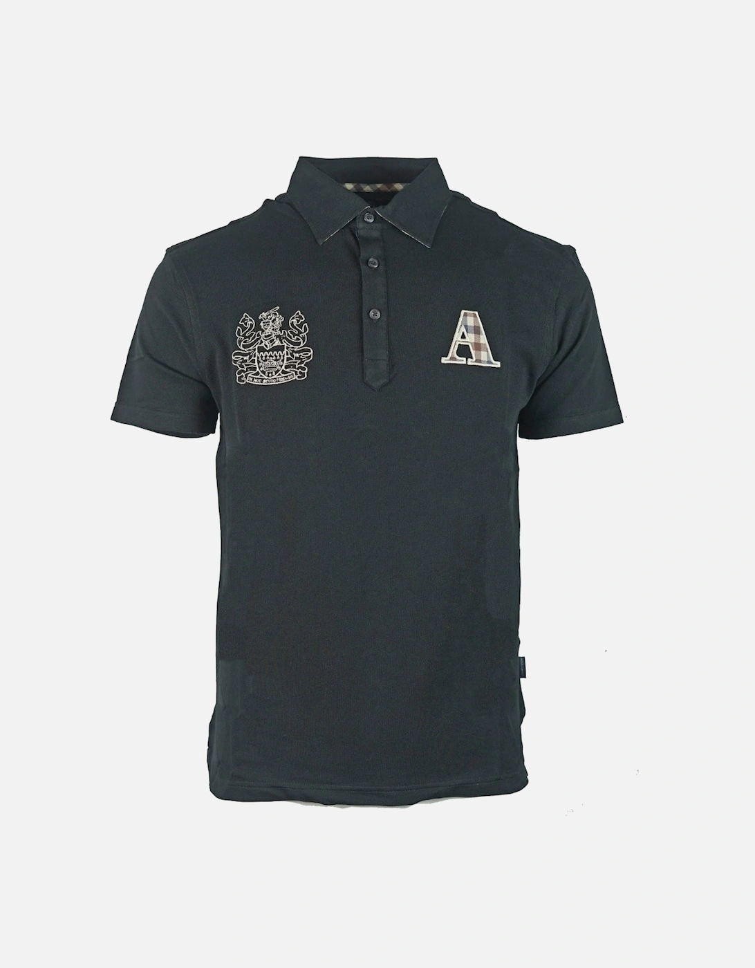 Check A Logo Black Polo Shirt, 3 of 2