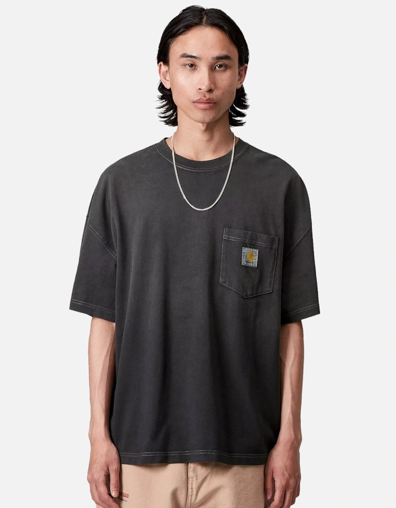 Hudson Pocket T-Shirt Black Chalk Wash