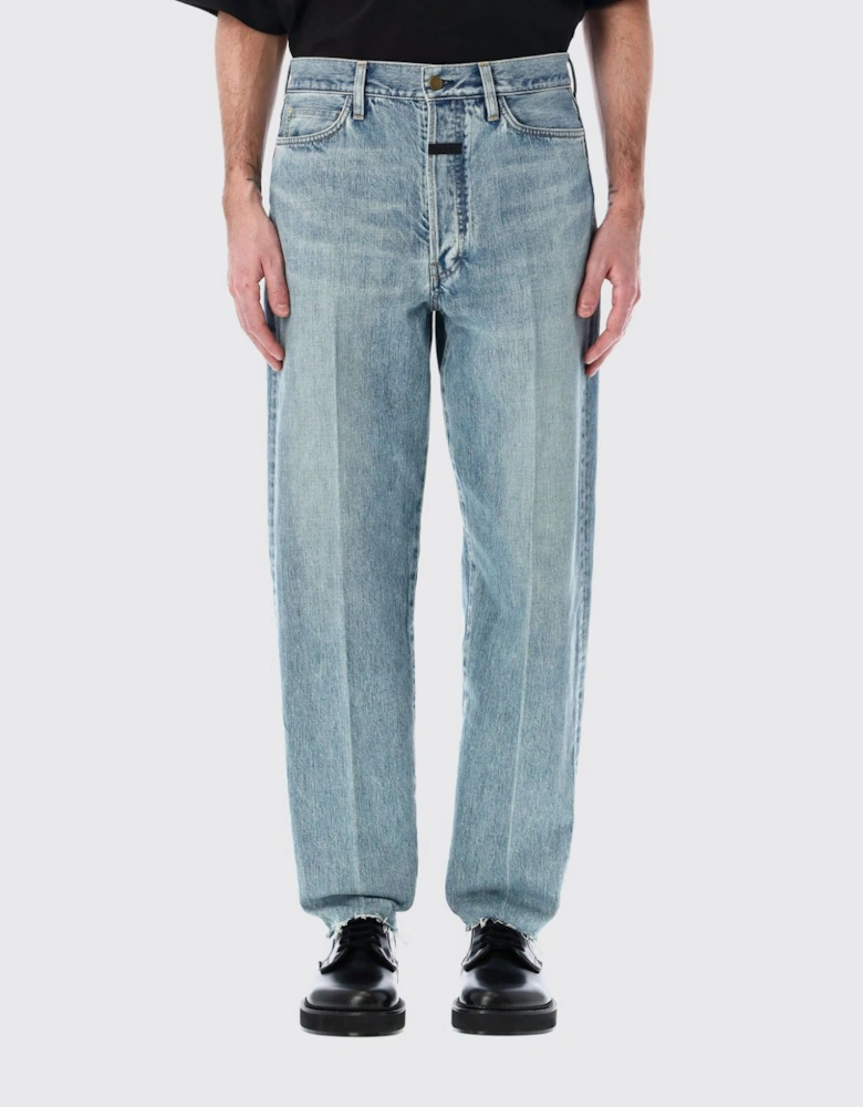 Relaxed Fit Black Denim Jeans