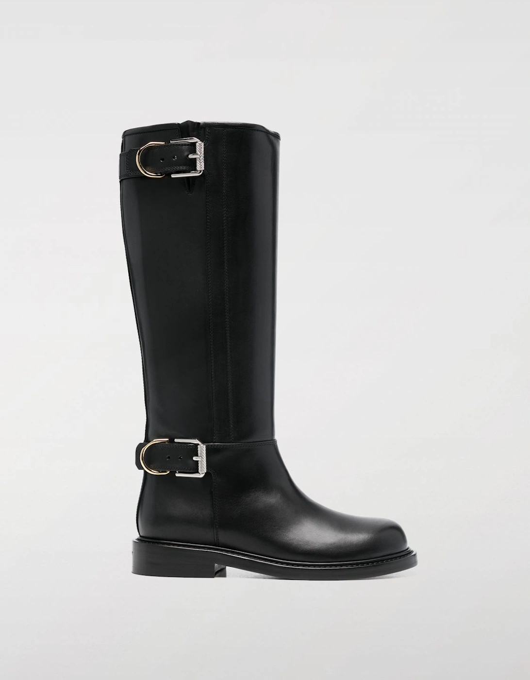 Leather KneeHigh Buckle Boots, 2 of 1