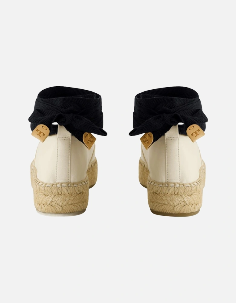 Cap Toe Leather Espadrilles