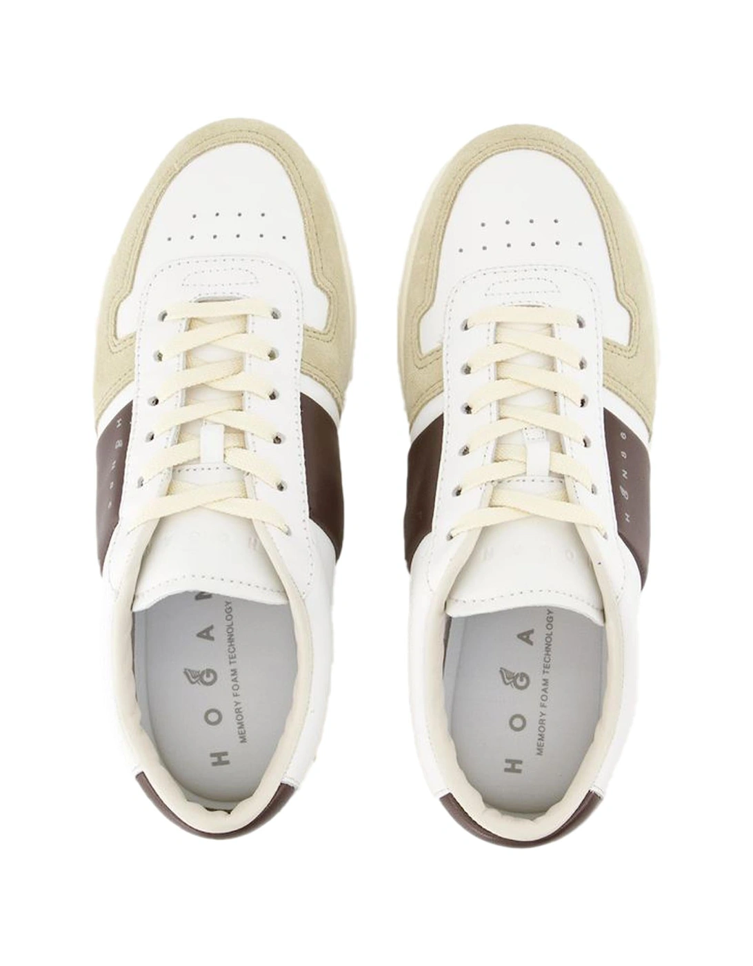 Smooth Calfskin Leather Round Toe Sneakers