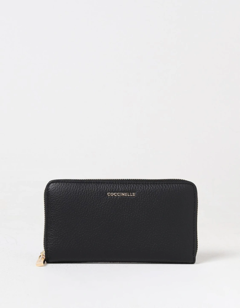 Zip Around Leather Wallet