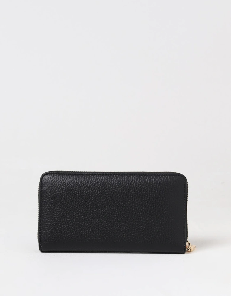 Zip Around Leather Wallet