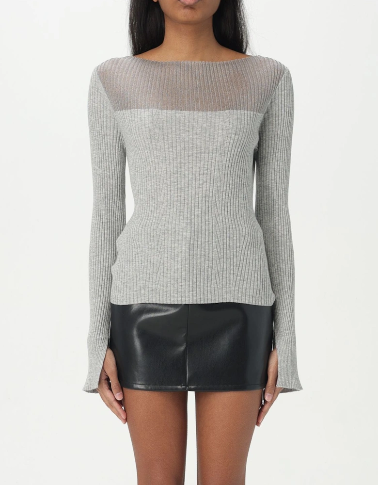 Ribbed Knit Pullover Sweater