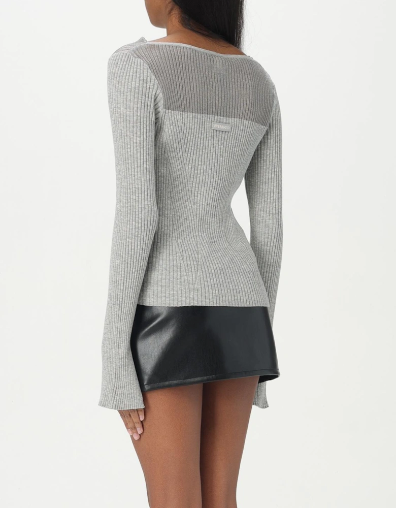 Ribbed Knit Pullover Sweater