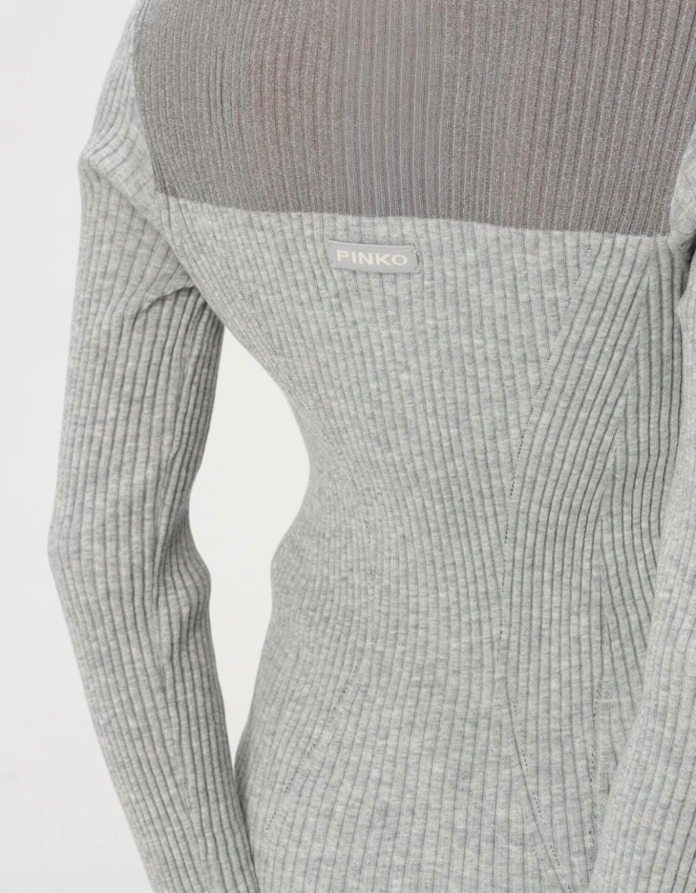 Ribbed Knit Pullover Sweater
