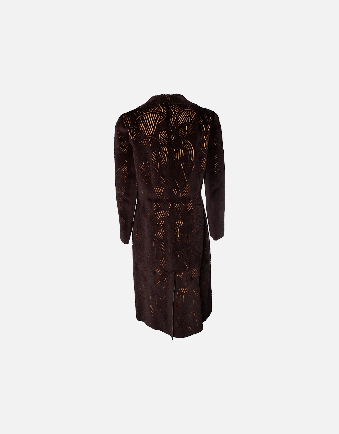 Lasercut Mink and Leather Coat