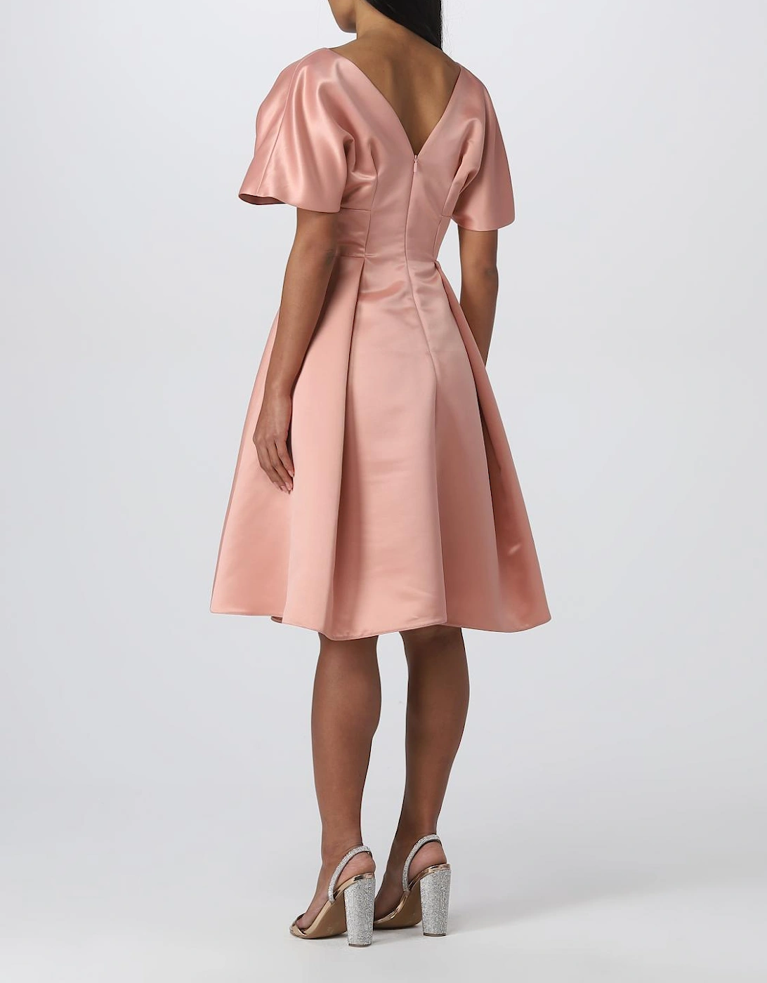 Pleated ALine Mini Dress
