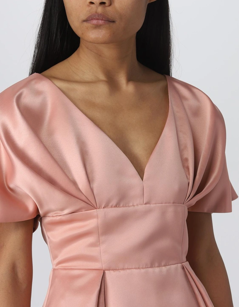 Pleated ALine Mini Dress
