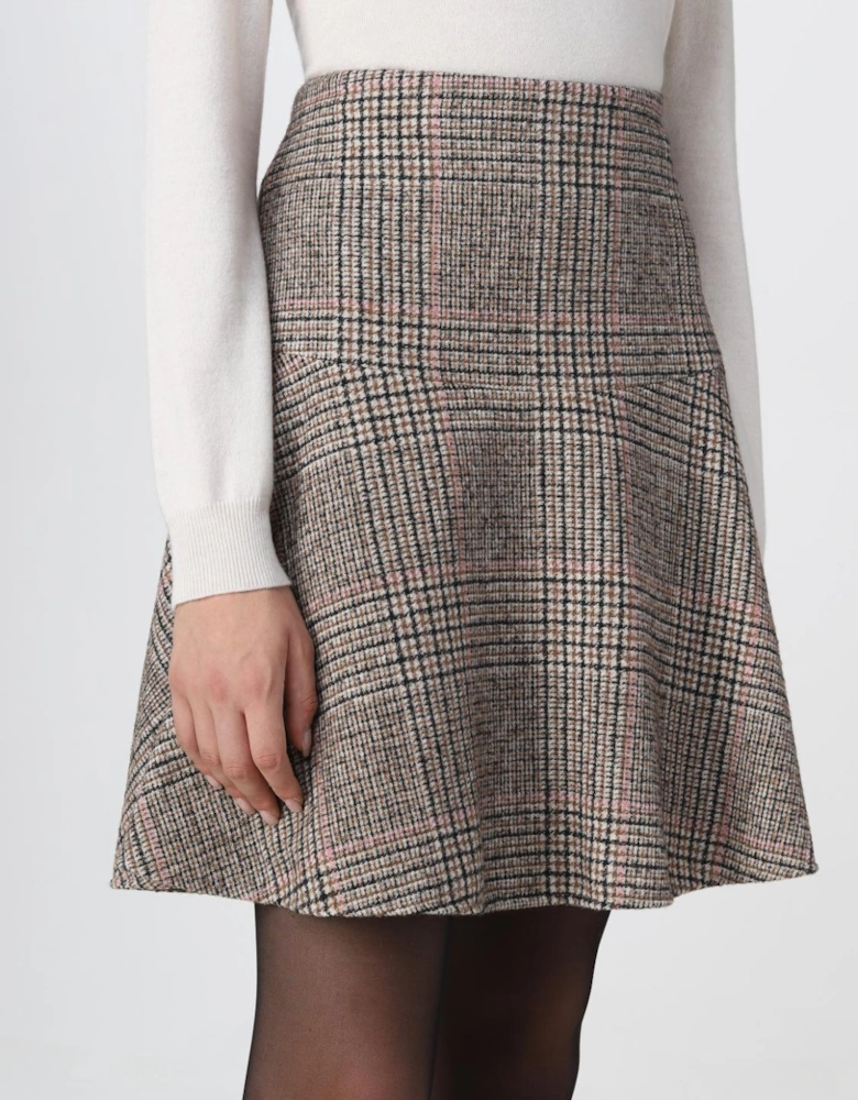 ALine Plaid Mini Skirt