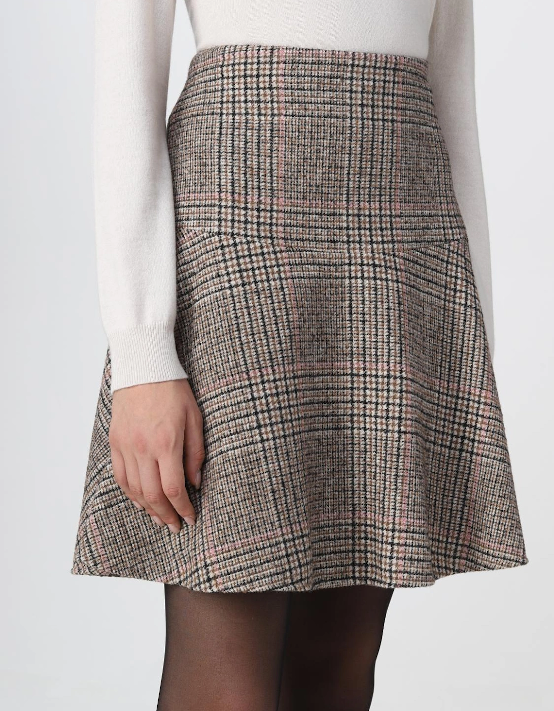 ALine Plaid Mini Skirt