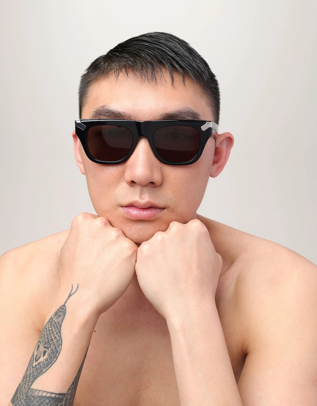 AM0441S 003 Rectangular Sunglasses