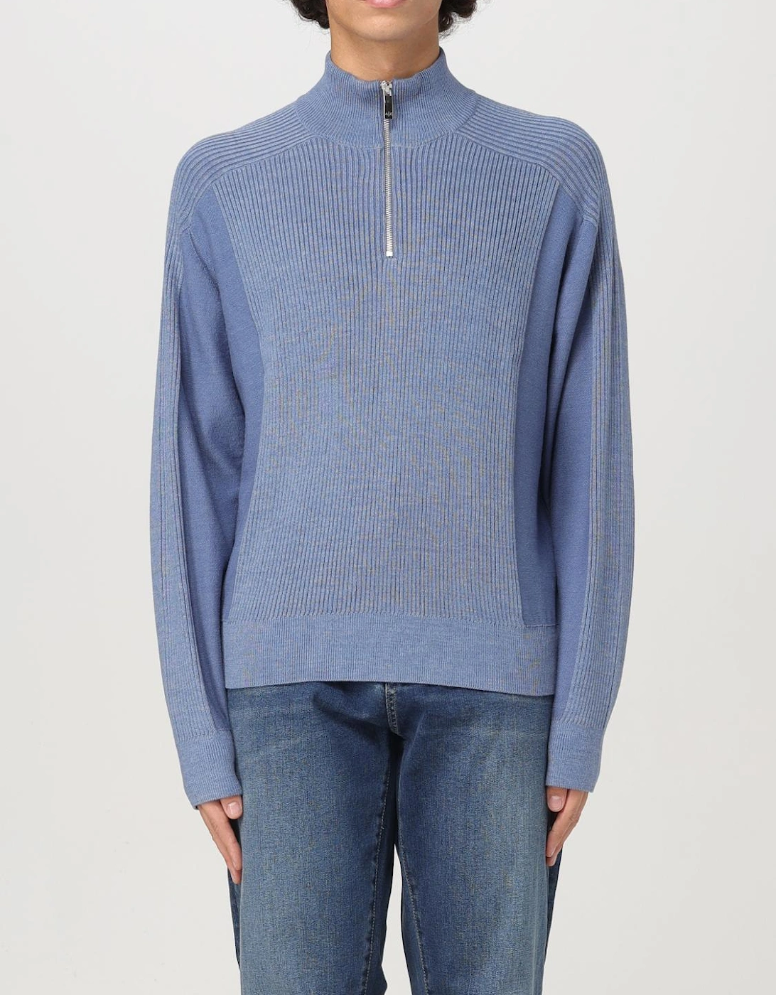 Knit Mock Neck Half Zip Sweater, 5 of 4
