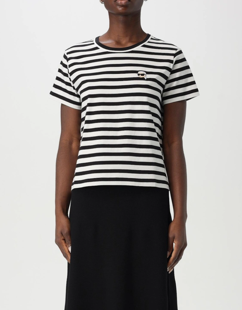 Striped TShirt Crew Neck Short Sleeves