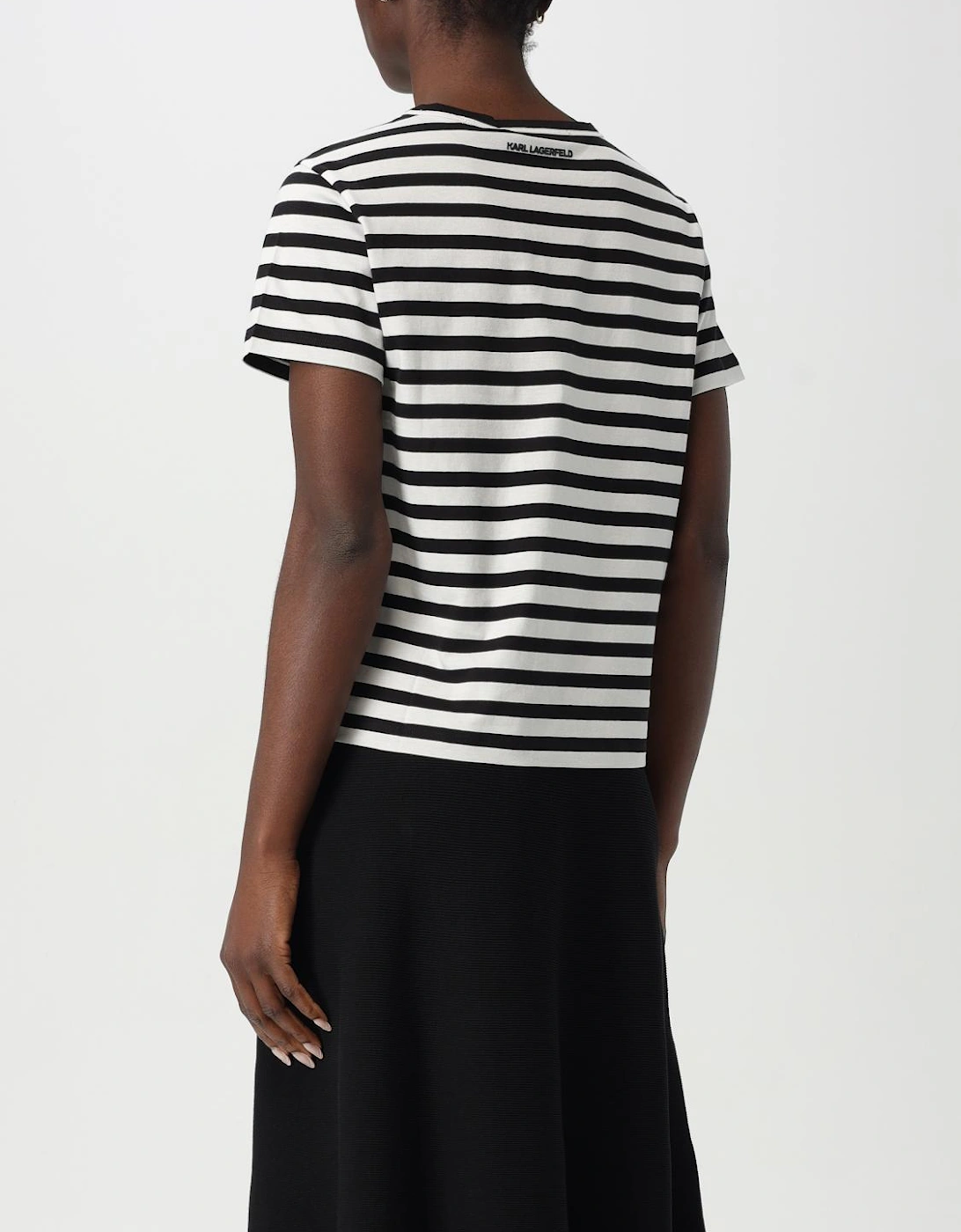 Striped TShirt Crew Neck Short Sleeves