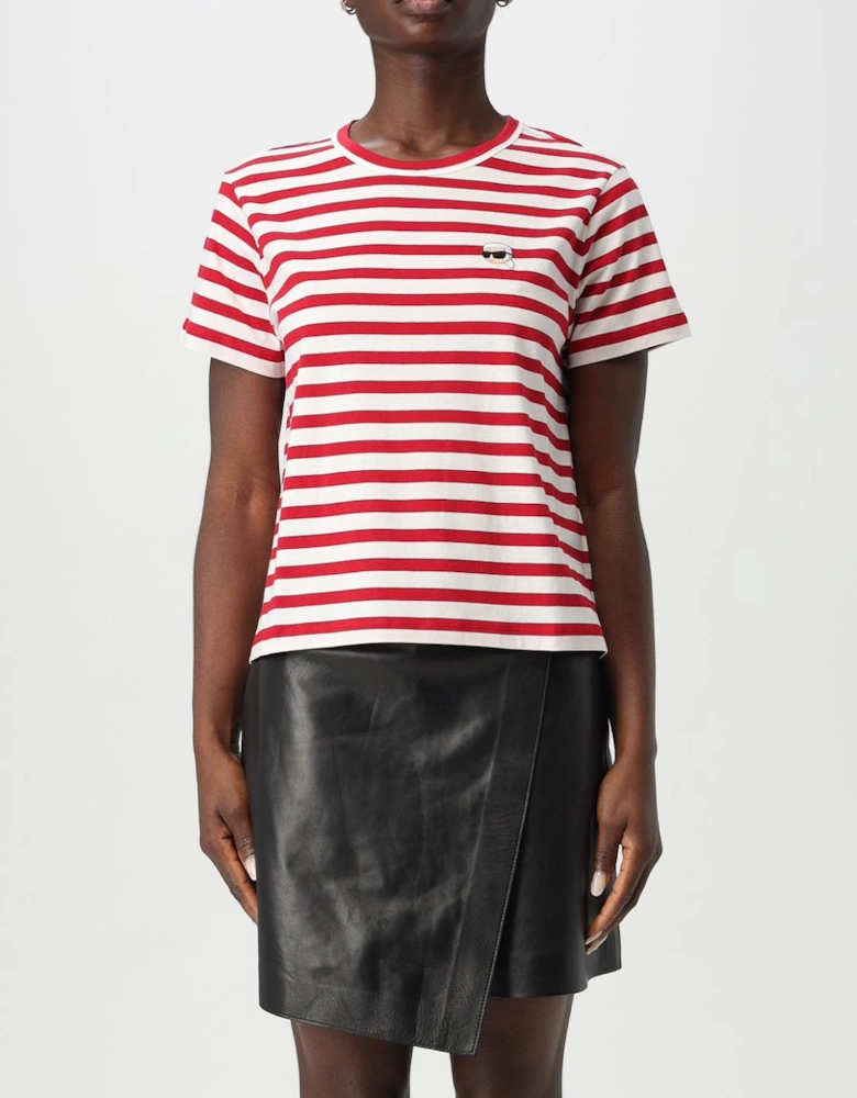 Striped TShirt Crew Neck Short Sleeves