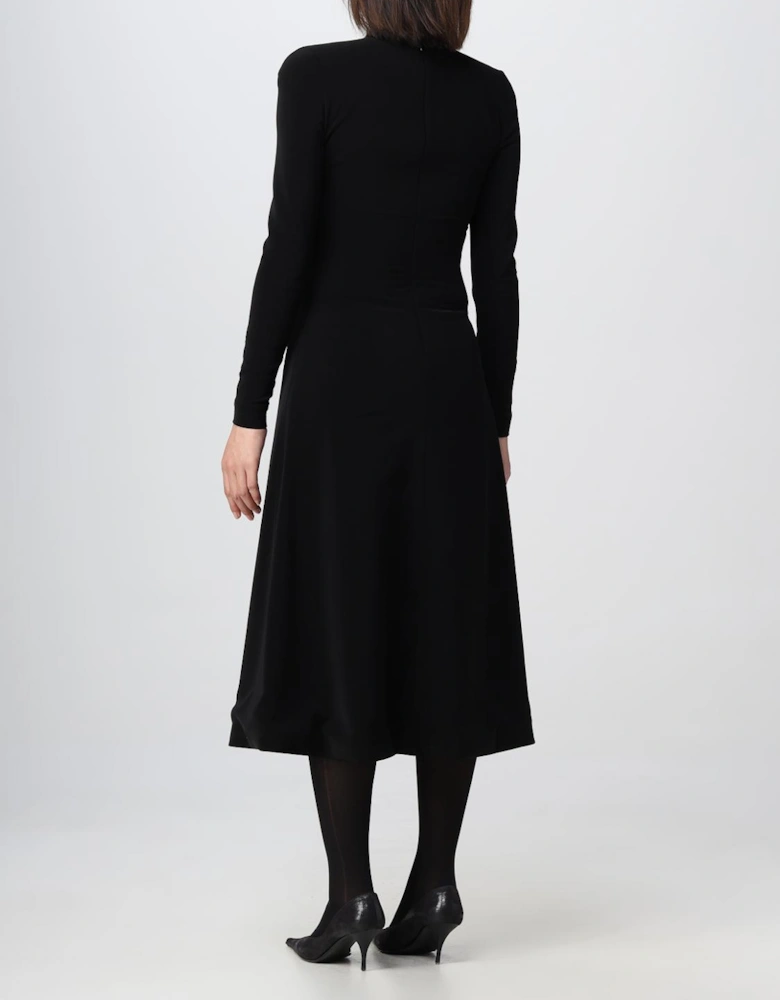 ALine Midi Dress Long Sleeves