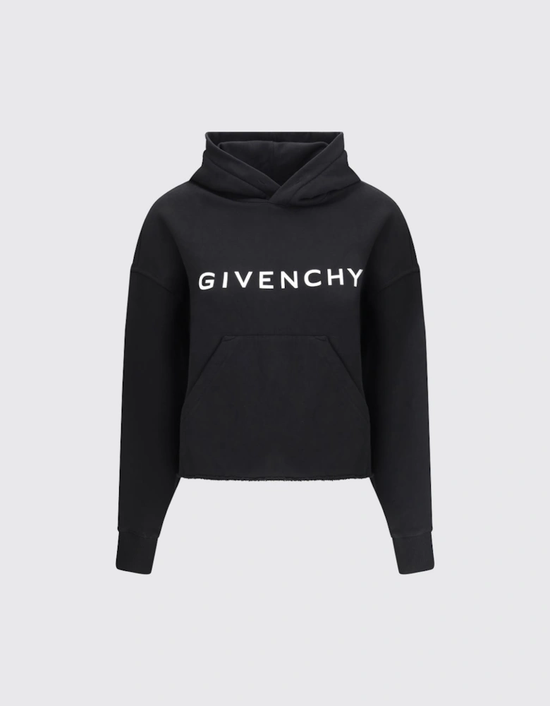 Cropped Logo Hoodie