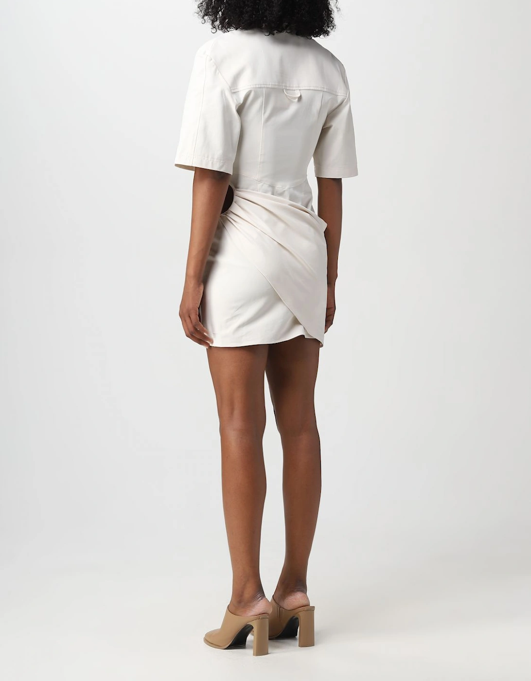 La Chemise Draped Mini Dress