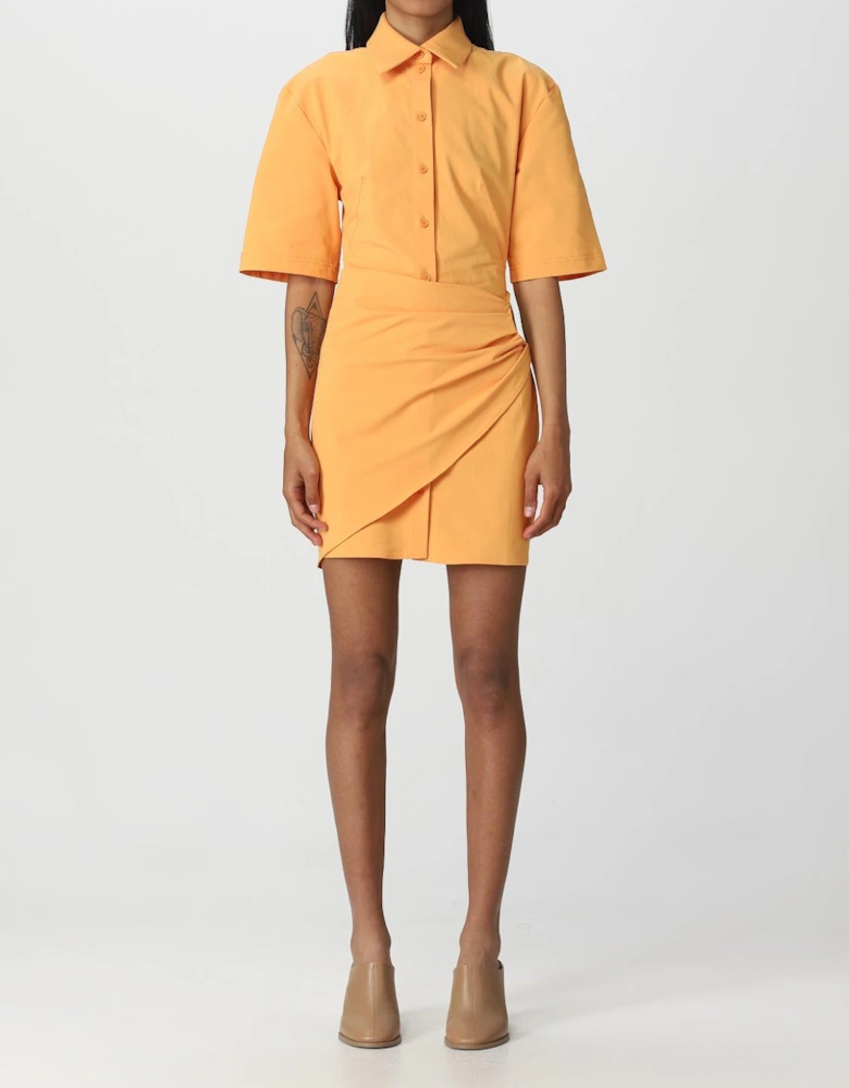 La Chemise Draped Mini Dress