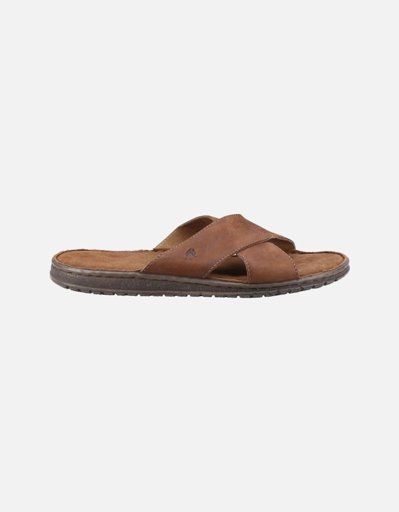 Mens Nile Crossover Leather Sandals