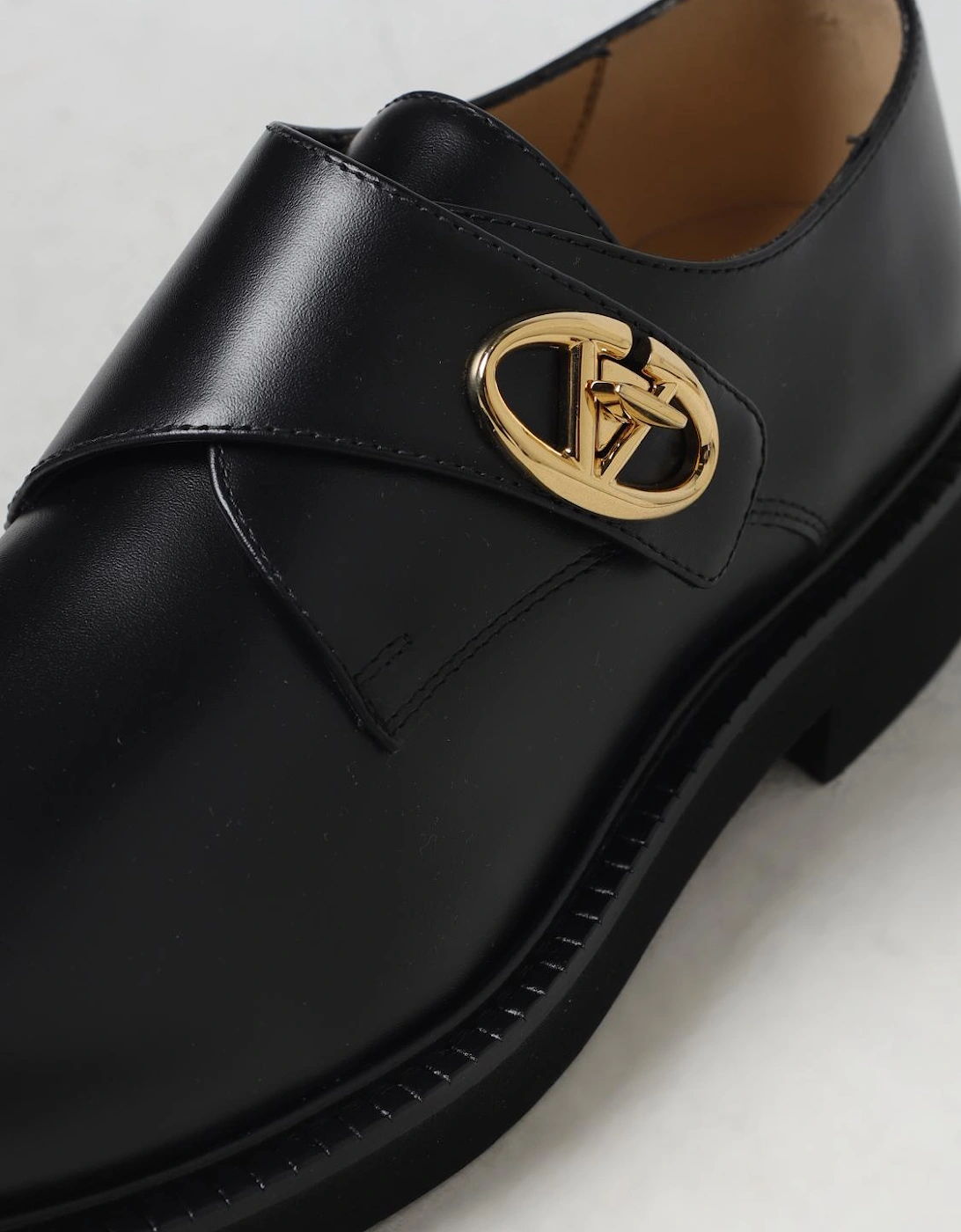 Roman Stud Leather Loafers
